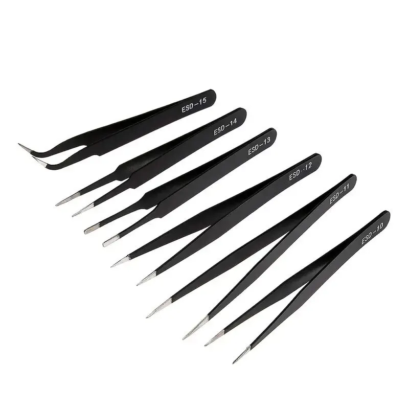 Electronics Repair Tools - NUOVO Set di 6 Pinzette di