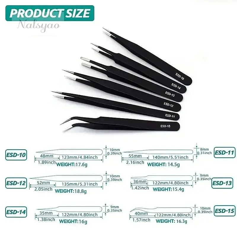 Set di 6 Pinzette di Precision - Electronics Repair Tools recensione e prezzo